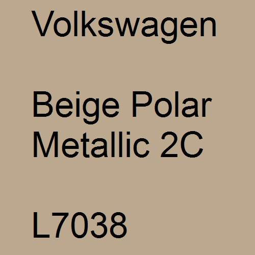 Volkswagen, Beige Polar Metallic 2C, L7038.